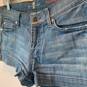 7 for all mankind, lindsey denim shorts